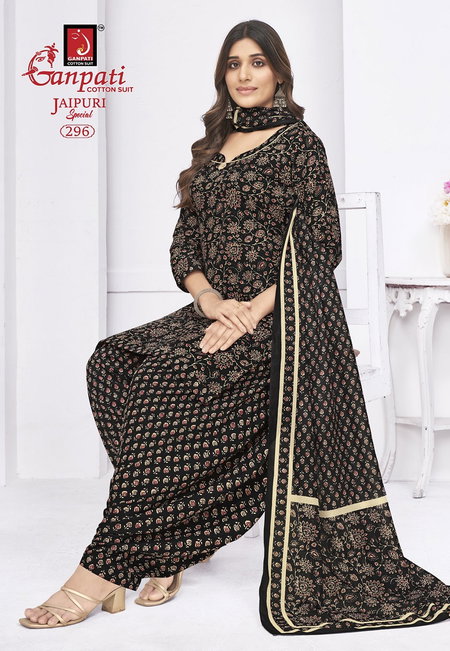 Jaipuri Special Patiyala Vol 14 By Ganpati Cotton Dress Material Wholesale Shop In Surat